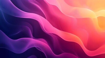 Obraz premium Abstract Pink Purple And Orange Wave Pattern