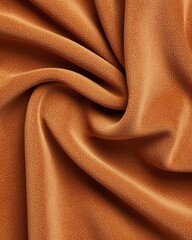 Warm mocha mousse tone closeup of suede material in matte brown texture soft surface detail refined look