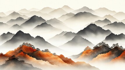 Serene Autumn Mountainscape