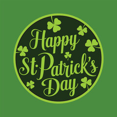 Happy St. Patrick's Day Typography Design