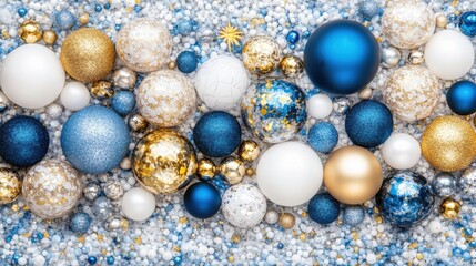 Festive Christmas Ornament Background