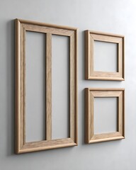 Minimalist Elegance of Fresh and Contemporary Living Room Design. A Modern Living Room with Framed Artwork Mockup.