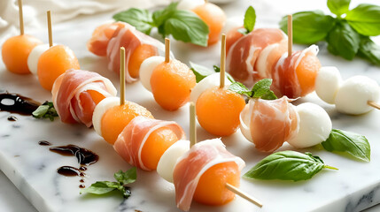 Melon and Prosciutto Skewers Recipe: Delicious Summer Appetizer