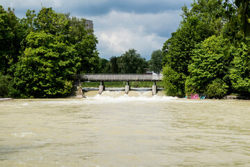 Isar river hike in Munich, Munich Way of St. James, Bavaria, Germany