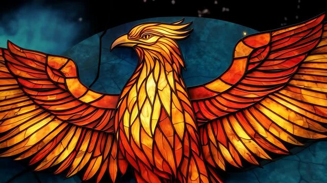 Bird phoenix, intricately designed with patterns. Phoenix bird. Happy mothers day,international womens day, birthday.