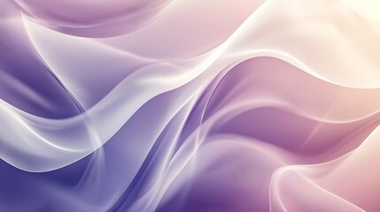 Obraz premium Abstract Purple and White Wave Design
