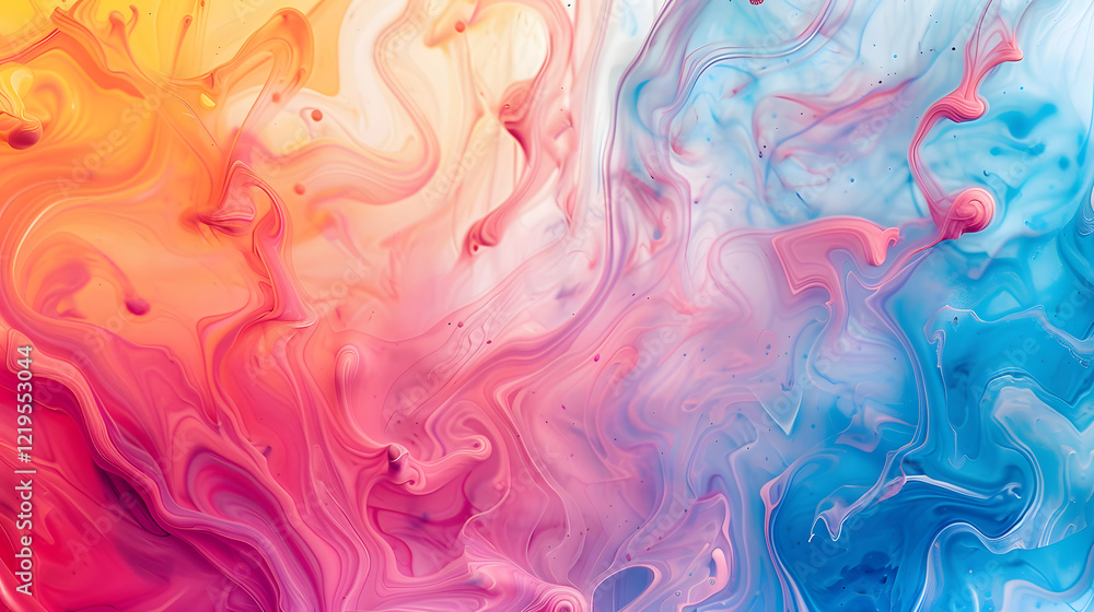 Poster ink marble texture colorful gradient background, generative ai