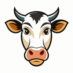  Art Illustration of a Cow's Head