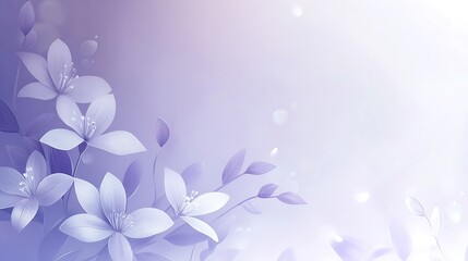 Delicate Lavender Flowers Softly Blooming