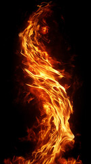 Fototapeta premium Fire Tornado - Swirling Flames