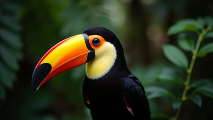 Toucan bird in the jungles.
