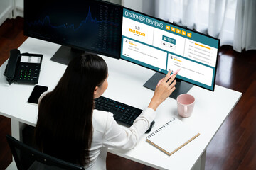 Customer experience and review analysis by brisk computer software for corporate business