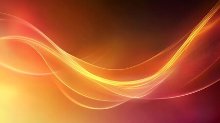 Fototapeta premium Abstract Orange and Red Wave Design Background