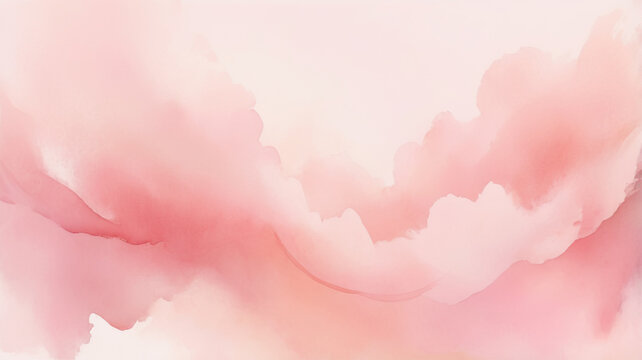 Abstract creative pink wave banner watercolor Gradient hot pink Vignette Concrete Minimalist Background Design with abstract stripe Hand painted.