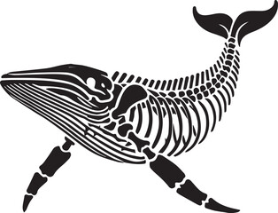 Whale Fish Skeleton Design Art © Ali