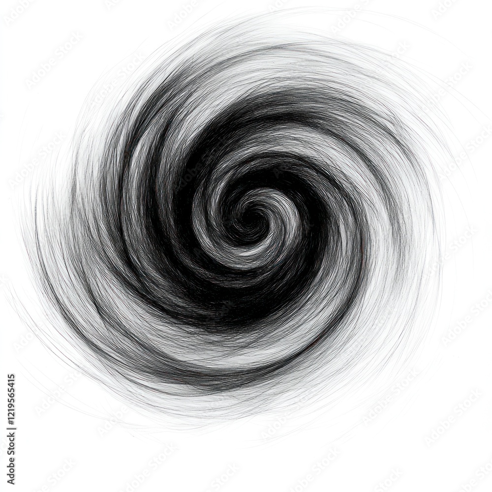 Poster a swirling pattern blends black and gray, creating a dynamic and energetic visual effect