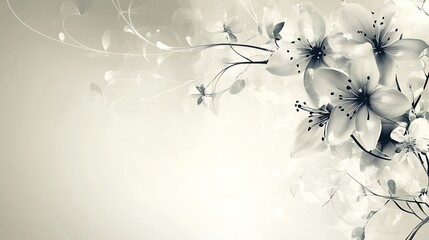 Delicate Watercolor Flowers Artistic Floral Design