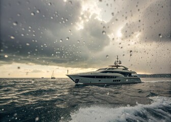 yacht in the sea