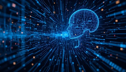 Obraz premium Digital Technology Background for AI, Data, Audio, Graphics, and Modern Innovations