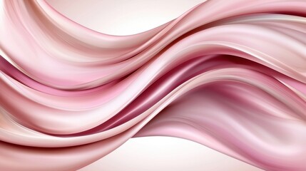 Obraz premium A pink and white abstract background with wavy lines