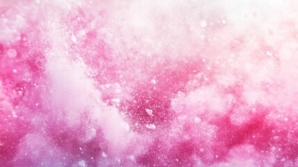 Obraz premium Abstract Pink and White Powder Explosion