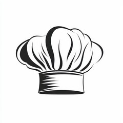 Design of chef hat logo icon illustration isolated on white background.