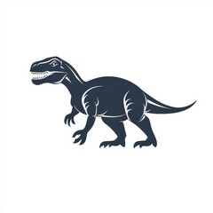 Design of dinosaur icon logo illustration isolated on white background
