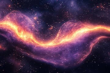 Obraz premium Stunning display of cosmic beauty with vibrant colors and swirling patterns in space