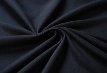 Black fabric cloth texture background 