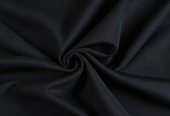 Obraz premium Black fabric cloth texture background 