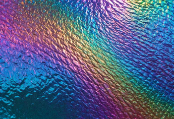 Obraz premium Holographic rainbow foil iridescent texture background