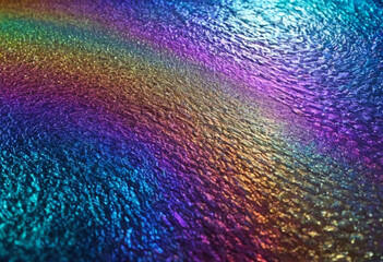 Holographic rainbow foil iridescent texture background