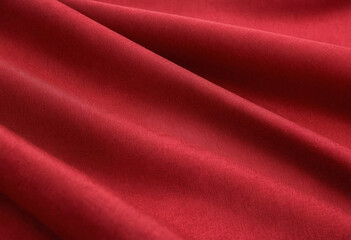 Abstract red fabric cloth texture background