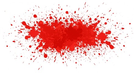 Fototapeta premium Abstract Red Ink Splatter Background High Resolution Digital Paint Texture