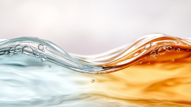  a close up of a wave with water droplets on it, set against a white background The wave is composed of a variety of colors, including blue, green, yellow, and oran