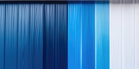 Fototapeta premium Abstract vertical blue and white gradient drapes in minimalist design
