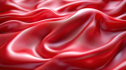 Fototapeta premium Abstract red surface with smooth,
