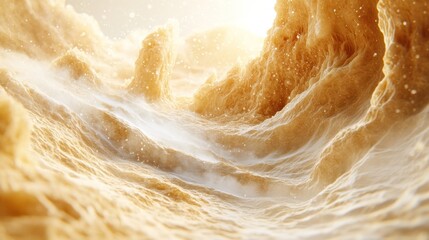 Obraz premium Golden, textured canyon.