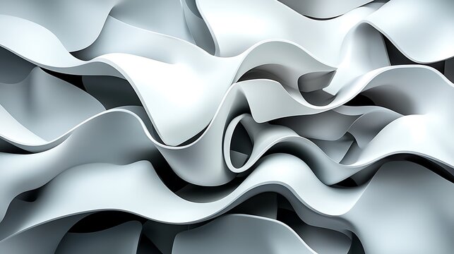Abstract gray waves, flowing curves, background texture, design element, for website, presentation
