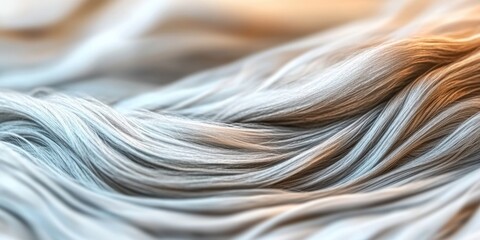 Rippled waves of silky fabric in soft pastel colors