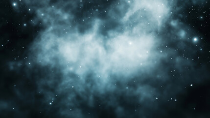 Fototapeta premium Stunning nebula with cosmic dust and glowing stars creating a breathtaking celestial landscape