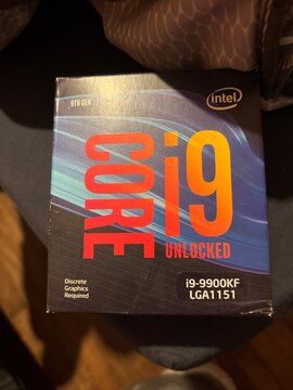 Intel Core i9 Unlocked processor retail box