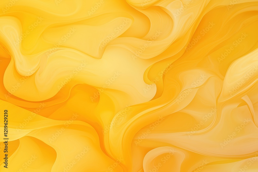 Poster a yellow background with a wavy line. the background is bright and cheerful, while the line adds a s