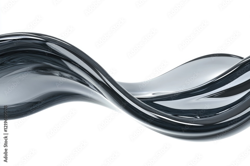 Poster a close-up photo of a curved object in black and white, suitable for use in abstract designs or mini