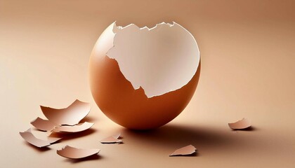 broken egg shell