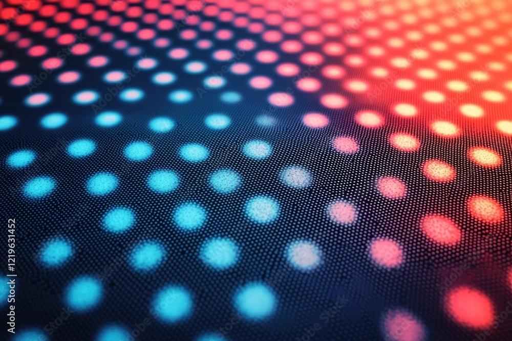 Poster detailed view of a repeating pattern of small dots
