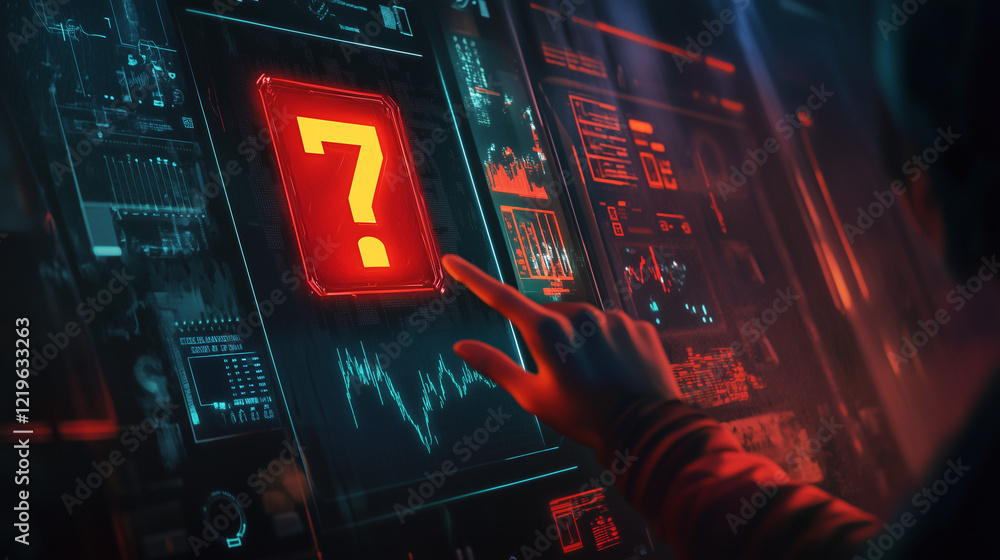 Aufkleber red alert and warning sign for cyber security and other systematic error.