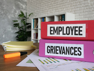 Employee grievances are shown using the text