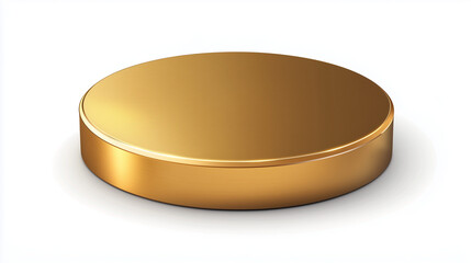 gold coin isolated on white backgroung. emty coin.