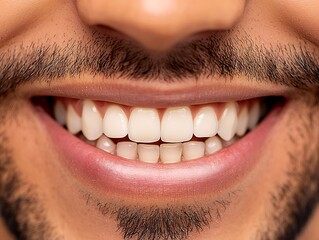 Male patient's dental transformation with a focus on white and healthy teeth after a visit to the dentist Before - initial condition and after - the remarkable improvement in smile